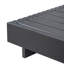 Chaise longue de patio moderne en acacia gris foncé avec inclinaison réglable