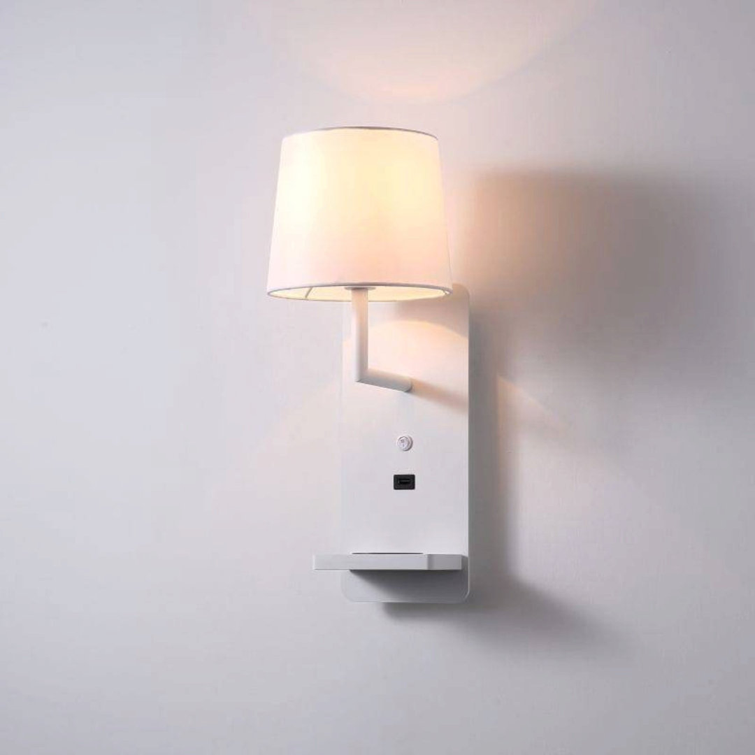 B&Q - Ultrabeam 4 Watt White Reading Wall Lamp For BedroomUsb & Wireless Charging - Image 2