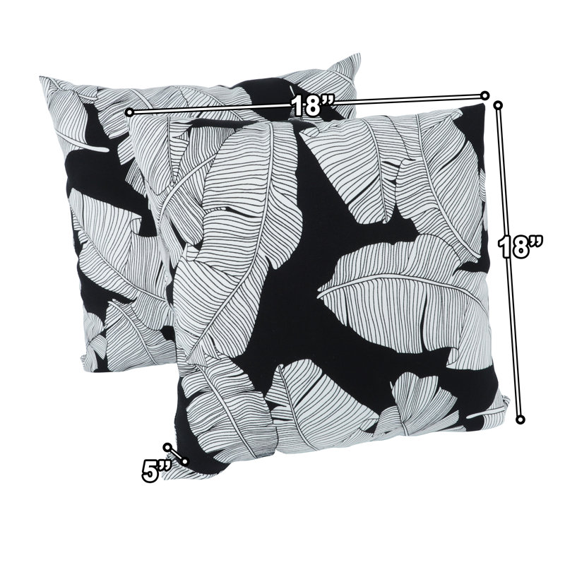Ensemble de coussins d'extérieur imperméables 2,18 × 18 pouces