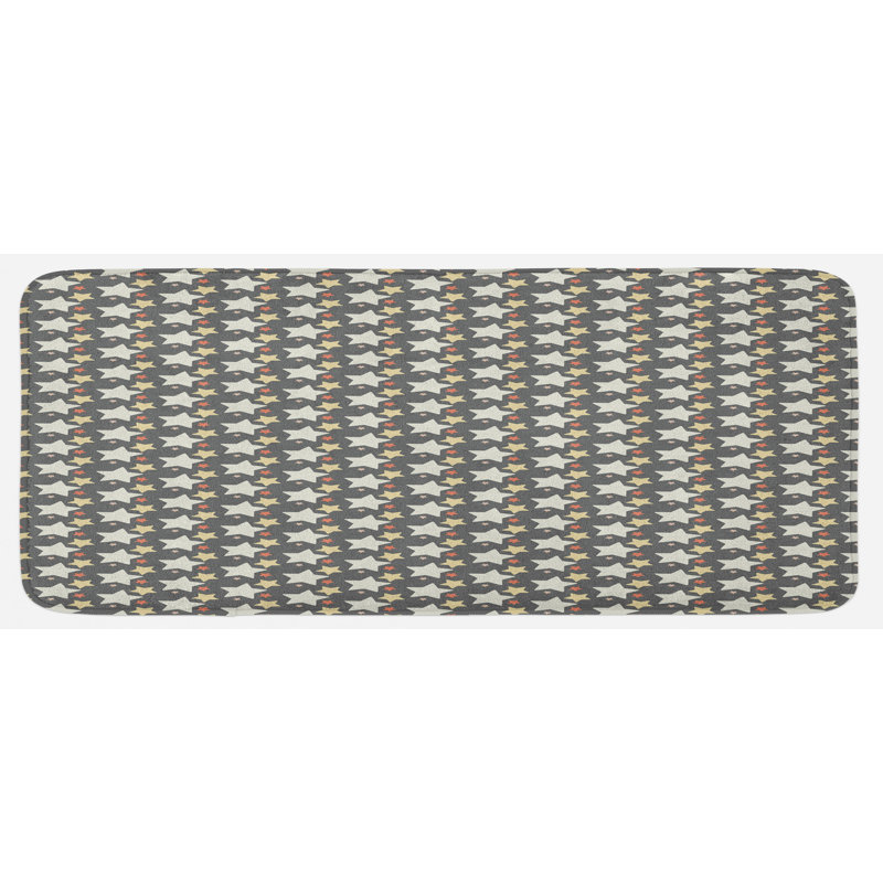 Modern & Contemporary Synthetic Kitchen Mat