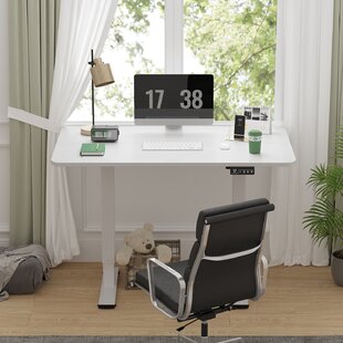  Small Desk, Standing Desk, Desk Chair Set, Widened