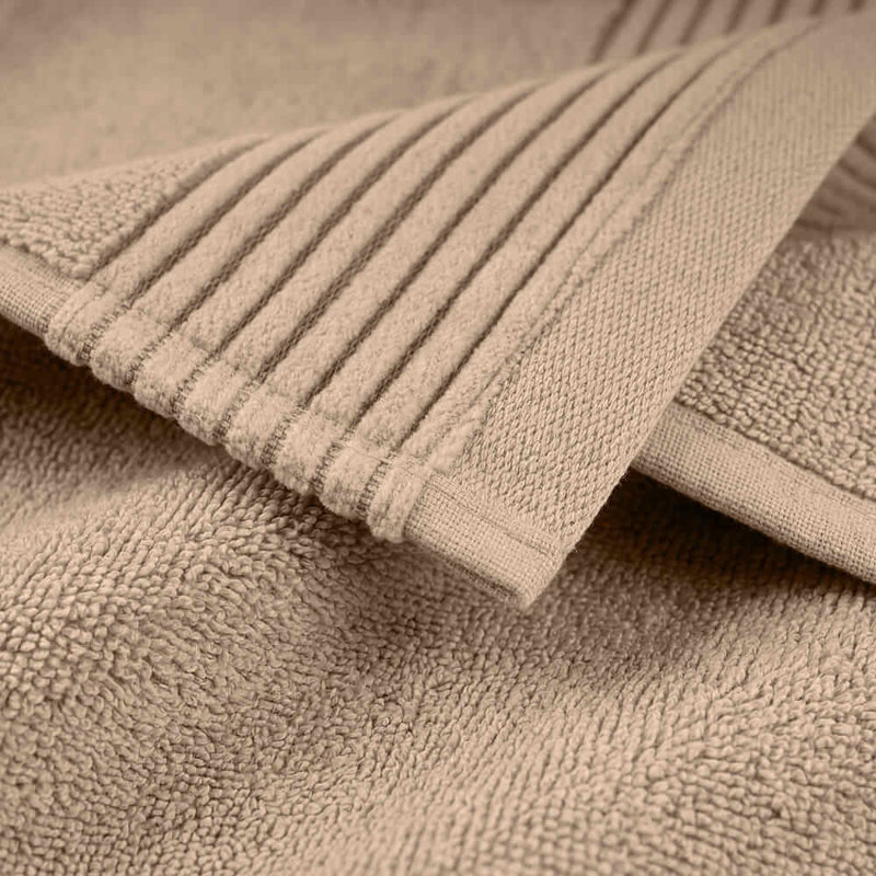 Plush Zero-Twist Cotton Face Towel, Beige
