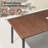 Rectangular Outdoor Dining Table with Umbrella Hole, 79.6'' in W x 33.1'' in D-349370366
