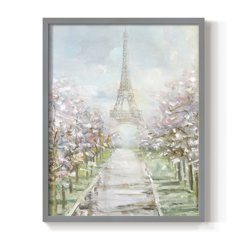 «Paris Trees», reproduction encadrée - bois massif, Grey, H 30 po x l 24 po
