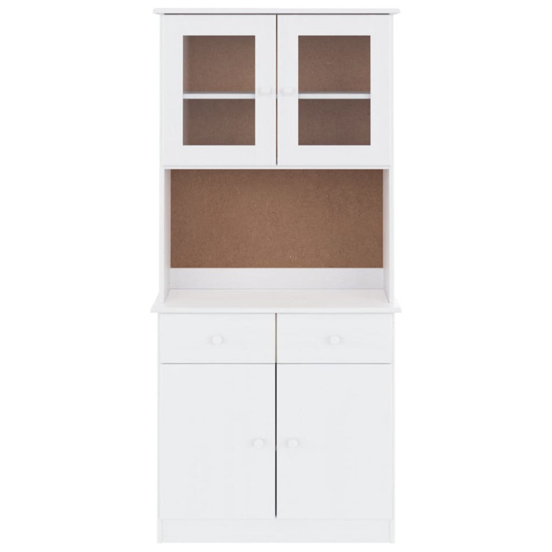 Alizea 77cm Solid Wood Sideboard, White