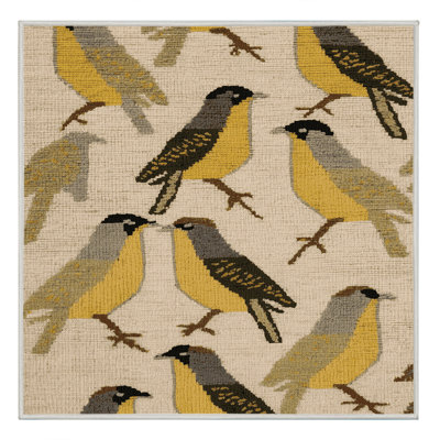  Tapis jaune lavable Bulbul