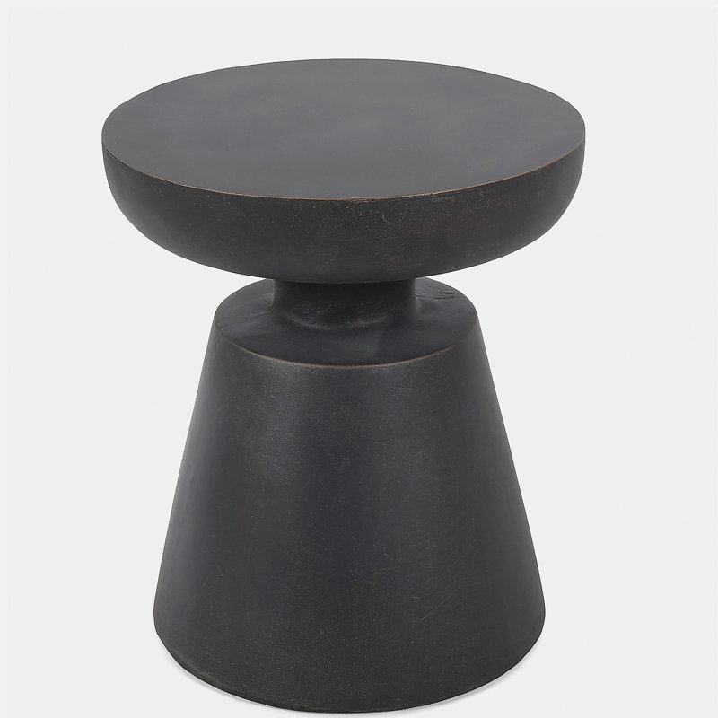 Table d'appoint d'extérieur en béton léger
