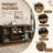 55" Bar Cabinet with Wine Storage and Glass Holder, Modern Bar Cabinet & Coffee Bar Station for Dining Room, Living Room-1237831655