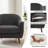 Kaya 35''W Modern Upholstered Accent Chair Boucle-489274821