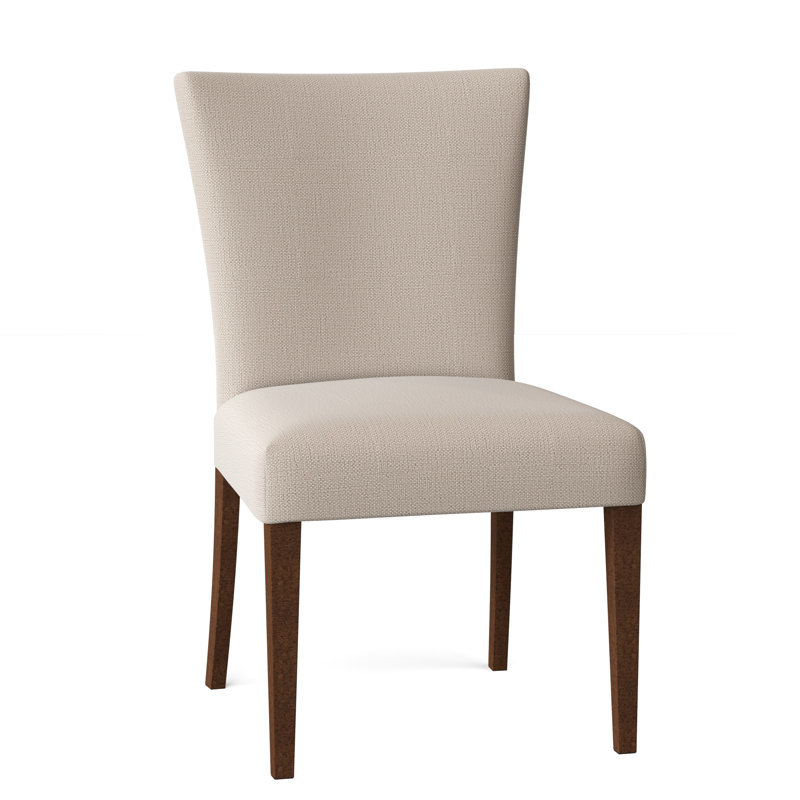 Chaise d'appoint rembourrée Jazla, Tusk beige performance, Miel et bouleau
