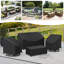 Housse de mobilier d'extérieur imperméable pour ensemble de conversation 4 pièces-1016389535