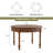 47.24'' Farmhouse Round Dining Table With Drawer-1613905076