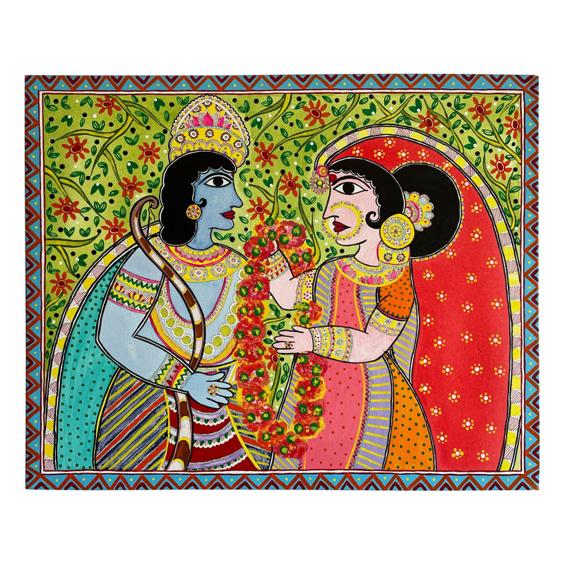 Sita Swayamvar | Acrylique sur toile | Par Bharti Singh