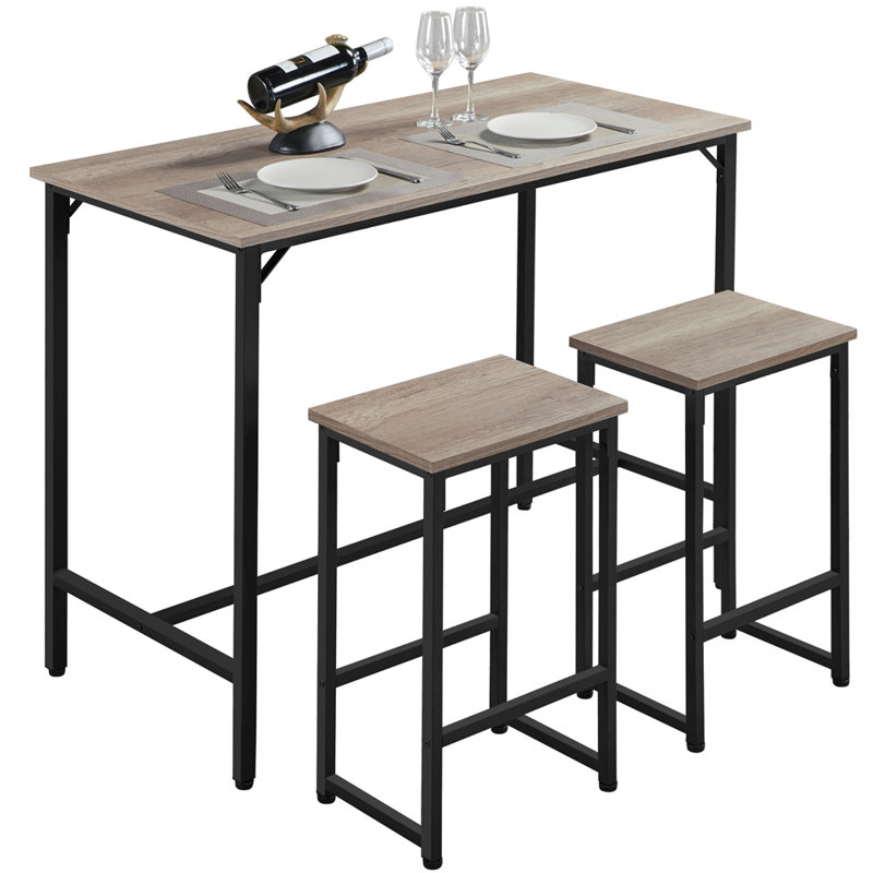 Baroda 2 - Person Four Leg Dining Set, Gray