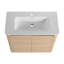Meuble-lavabo sur pied 36 po avec lavabo en céramique et 2 portes à fermeture en douceur, emballage KD, contreplaqué-130627732
