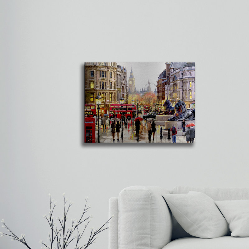 Paysage londonien par le MacGregor studio-impression, H 16 po x l 22 po x P 1 po, Sans cadre