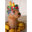  Ceramic Tropical Cheetah Vase 15"H – Multi Color Glazed Decorative Statement Piece