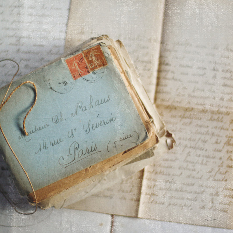 Love Letters I, Non, H 12 po x l 12 po, Toile tendue