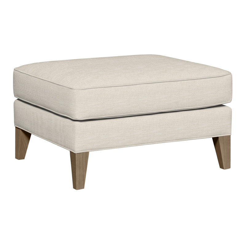 Burlingame Upholstered Ottoman, Hampton, Tommy Flax
