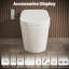 Toilettes intelligentes conformes aux normes ADA avec réservoir intégré, chasse d'eau automatique assistée par pompe de 1,06 gallons, couvercle d'ouverture/fermeture automatique, siège chauffant, bidet à eau chaude, séchoir à air et télécommande