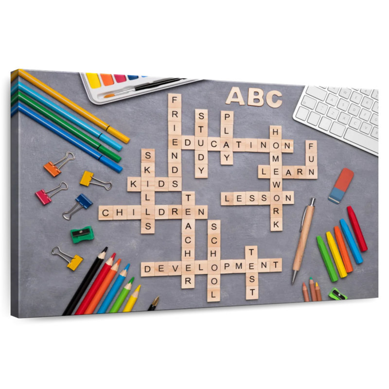 Senne Education Crossword Puzzle, 16" H x 24" W