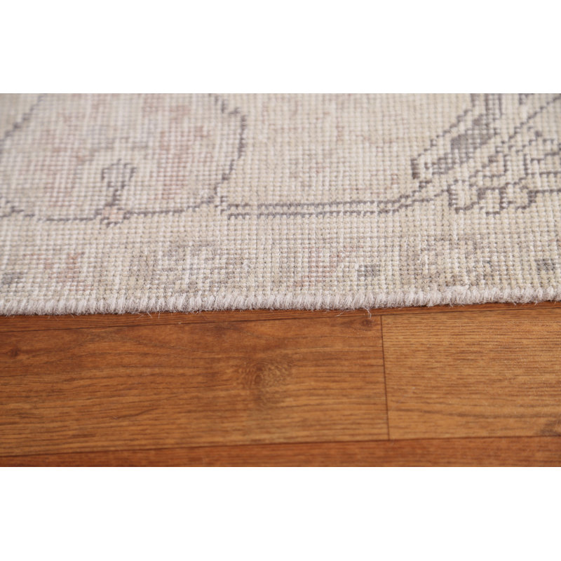 Tapis Tabriz patiné délavé noué à la main 6 x 9