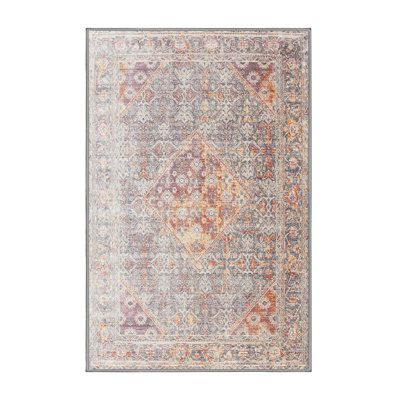 Tapis brun/blanc cassé traditionnel