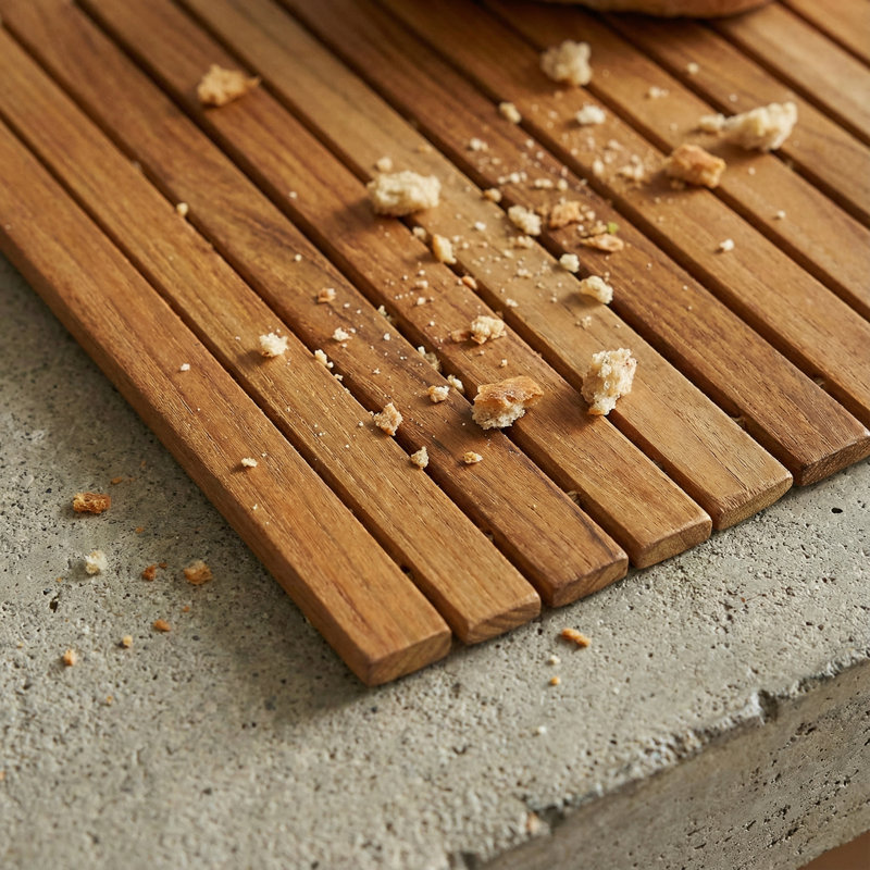 Plateau de table en bois flexible teck de 19 pi Asi