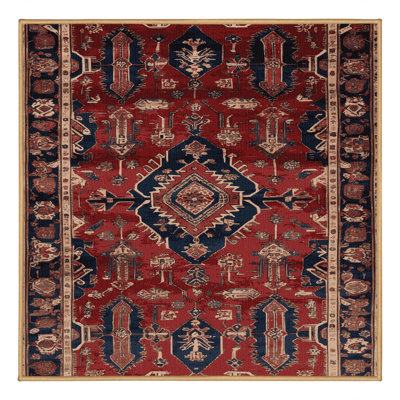 Tapis brun lavable à la machine