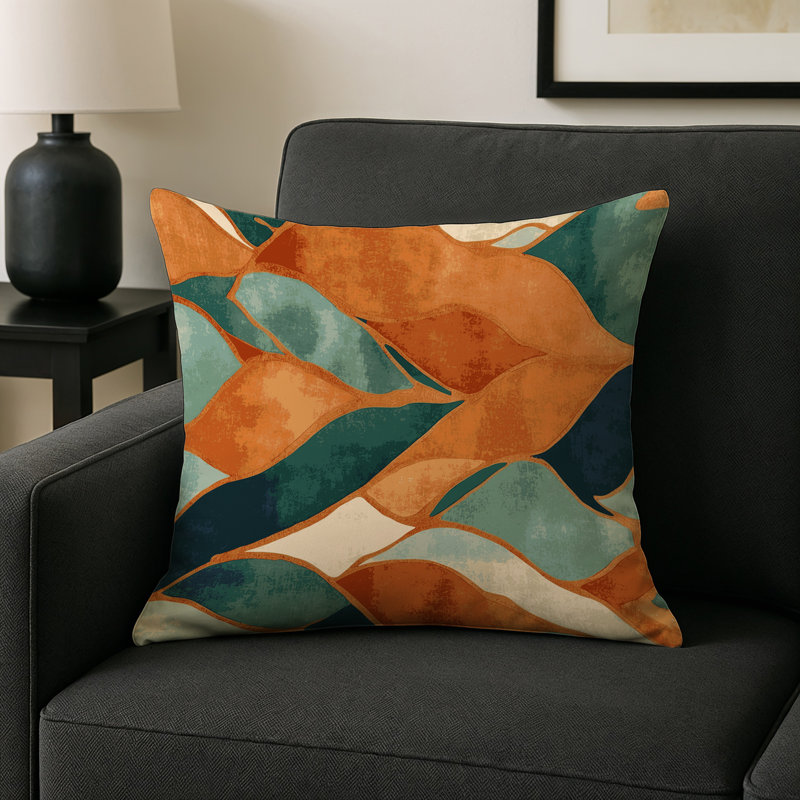 Harvest Harmony Indoor And Outdoor Throw Pillow, Square 20"