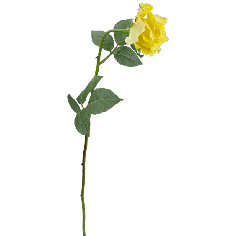 Longue tige artificielle en fleurs, Jaune