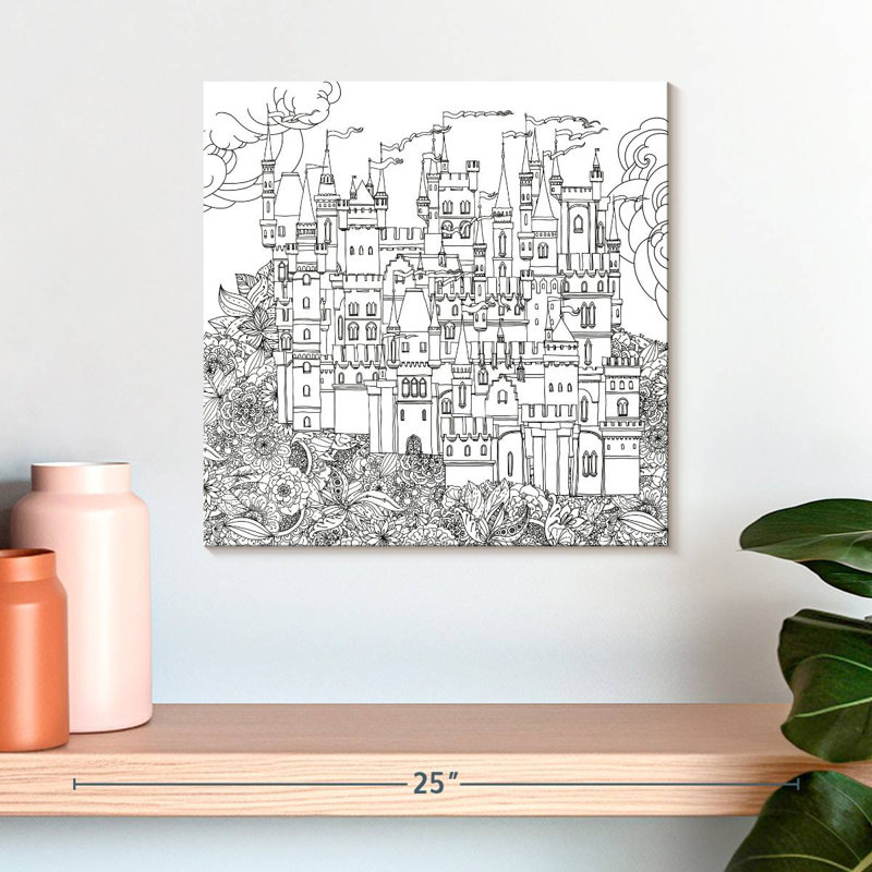 Château floral Ashelle, H 16 po x l 16 po