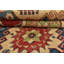 Tapis oriental rouge en laine noué à la main Nabeel