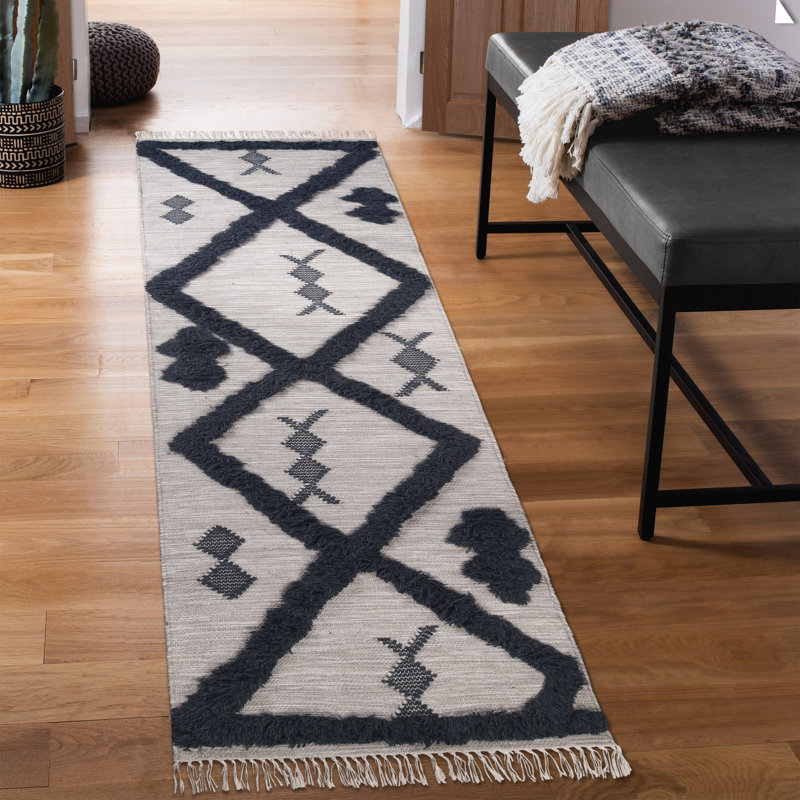 Geometric Indoor Rug, Runner 2'5" x 10'