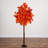 6Ft. Pre-Lit Autumn Artificial Fall Tree With 300 Warm White LED Lights