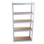 Étagère à 5 niveaux en métal stratifié blanc Étagère de rangement pour garage réglable Étagère polyvalente pour rangement polyvalent