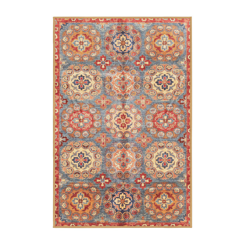 Abstract Indoor Rug, Rectangle 2' x 4'