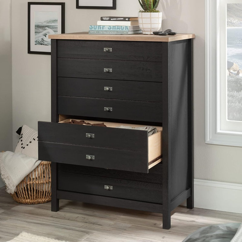 Mukilteo 32.44'' W 4 - Drawer Dresser, Raven Oak