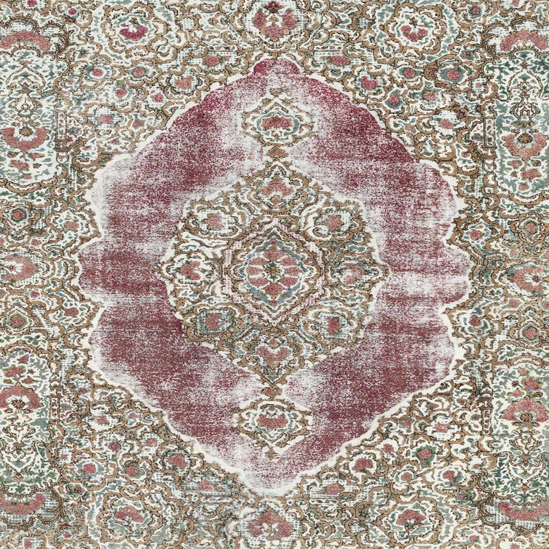 Abstract Indoor Rug, Square 8'