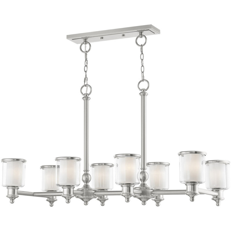 Lustre classique à 8 lumières pour îlot de cuisine Summersville