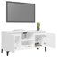 Steyning Unfinished TV Stand with Fireplace Included-1968540486