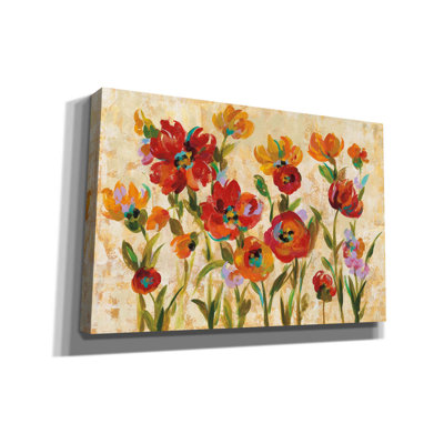 «Juillet dans le jardin I» par Silvia Vassileva - peinture sur toile tendue
