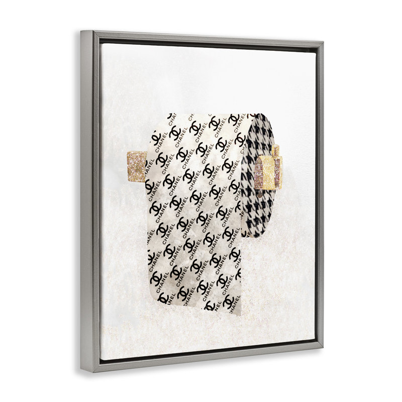 Art mural sur toile flottant Fashion Glam par Ziwei Li, H 21 po x l 17 po x P 1,7 po, Cadre flottant gris lustré