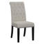 Chaise d'appoint capitonnée Jackye avec garniture cloutée-888591515-888591509