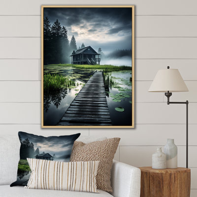 Lakehouse Shades Of Serenity I - Décoration murale chalet