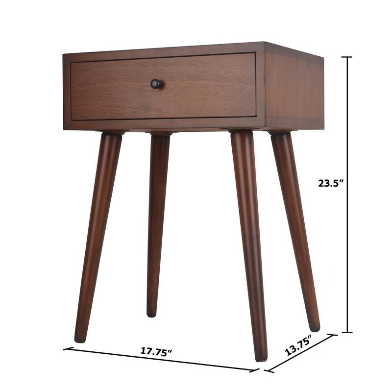 Table de bout moderne avec tiroir de rangement Kiaci