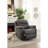 Contemporary Style Recliner With Slate Blue Breathable Living Space In Upholstery