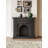 French retro pattern fireplace decorative storage cabinet