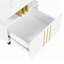 Table basse contemporaine avec plateau en faux marbre-425276297