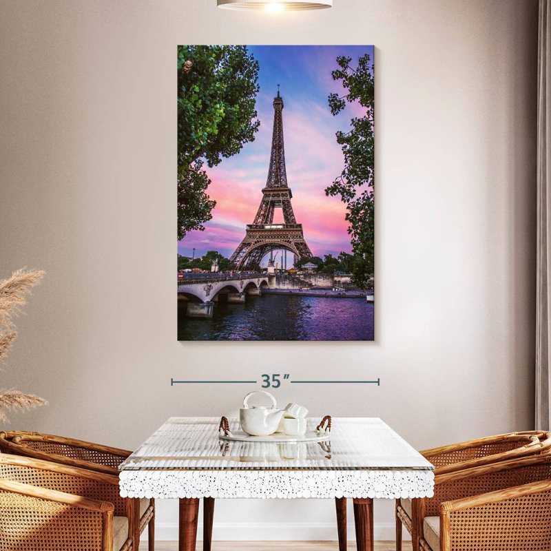 Aime Iconic Eiffel Tower Of Paris, 51" H x 34" W